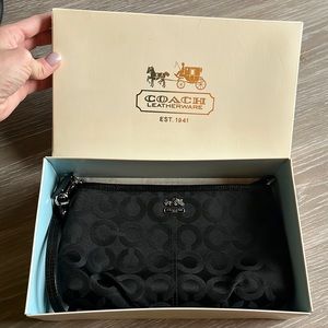 Coach Black Wristlet/Clutch